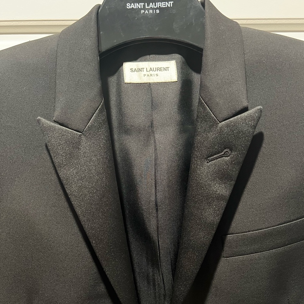 Saint Laurent Classic Black Tuxedo Jacket